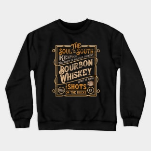 Vintage Whiskey label retro distressed Crewneck Sweatshirt